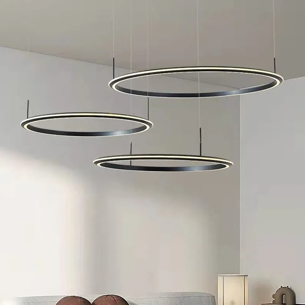 Ring Pendelleuchte in modernem nordischen Schwarz - Clowas.de