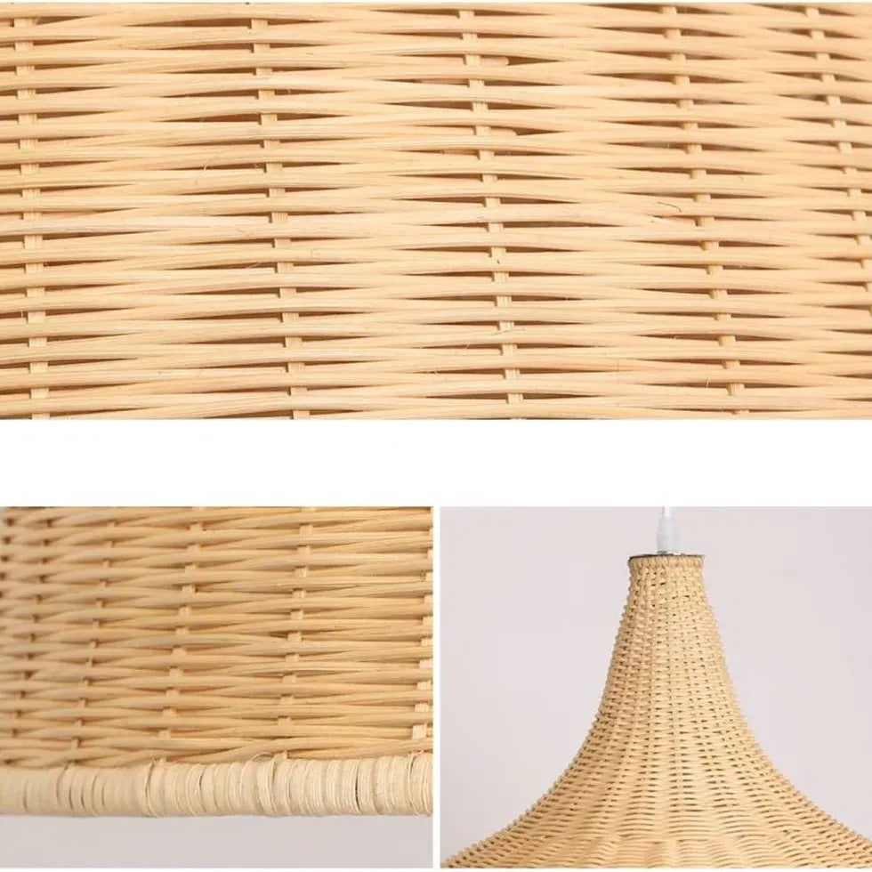 Natural Barrel Kitchen Rattan Anhänger Licht