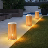 Outdoor Stehlampe Terrasse im modernen Bambusdesign