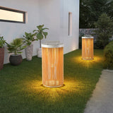 Outdoor Stehlampe Terrasse im modernen Bambusdesign