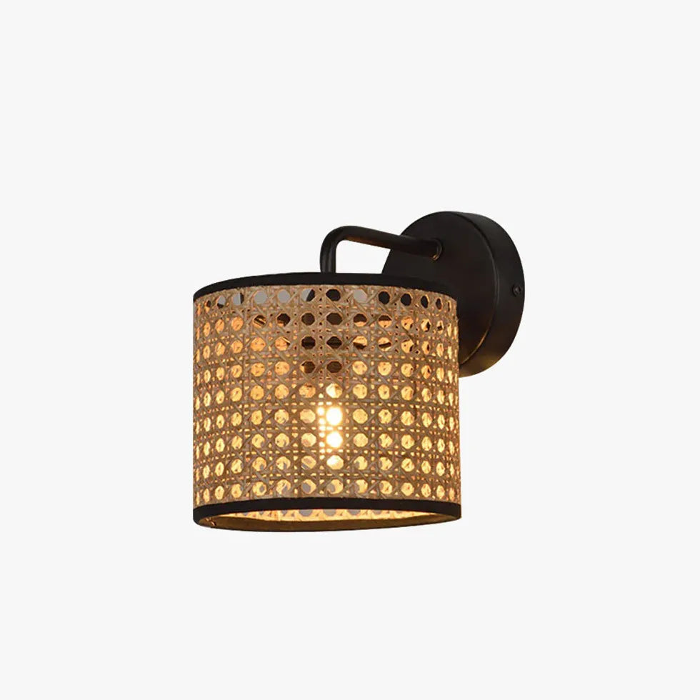 Rattan Wall Lights For Bedroom Black