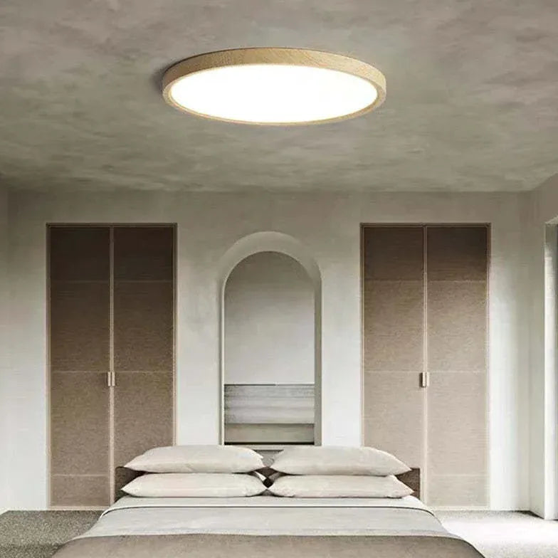 LED Deckenleuchte dimmbar flach in rundem modernen Design - Clowas.de