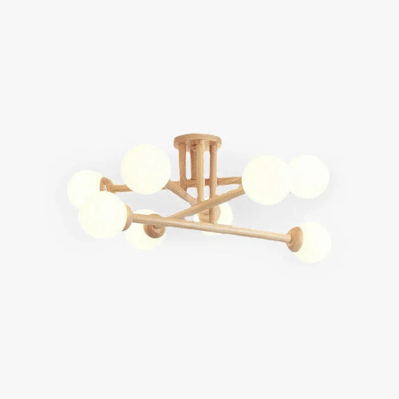 Rustikale Hängelampe Holz nordisch schlichtes Design - Clowas.de