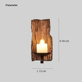 Rustikale Wandleuchte Aus Schiffs-Holz für Bettseite