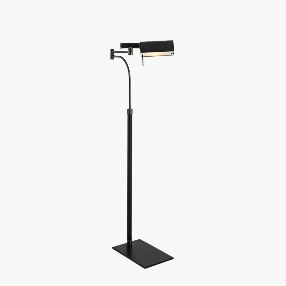 Rectangular Black Curved Minimalist Floor Lamp