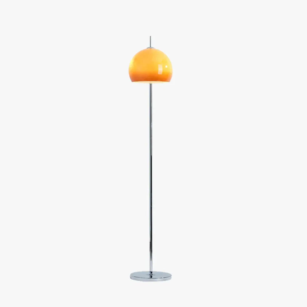 Orange Sphere Warm Light Floor Lamp