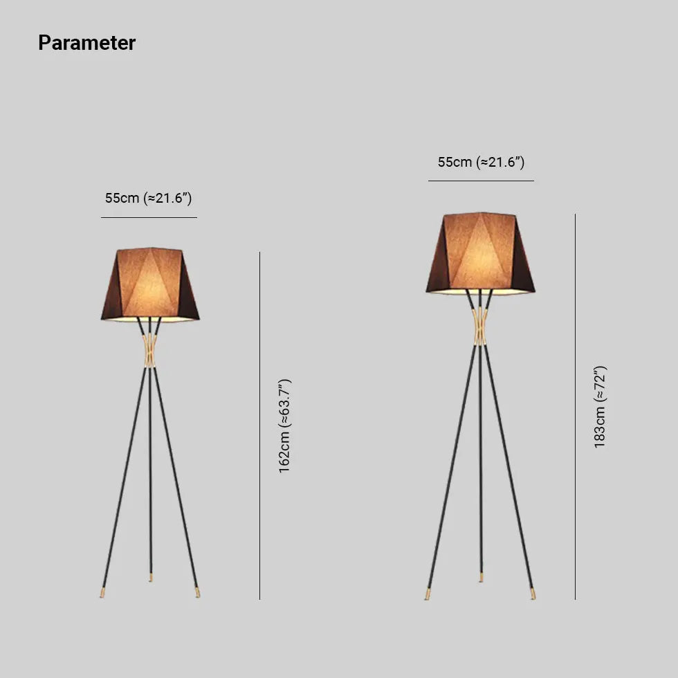 Schwarzes Stativ moderne Plug-in-Stehlampe