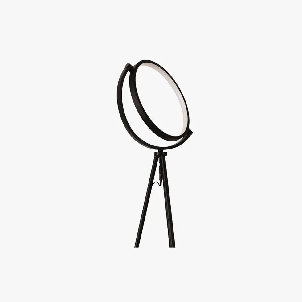 Minimalistische Ringstativ -Stofflampe