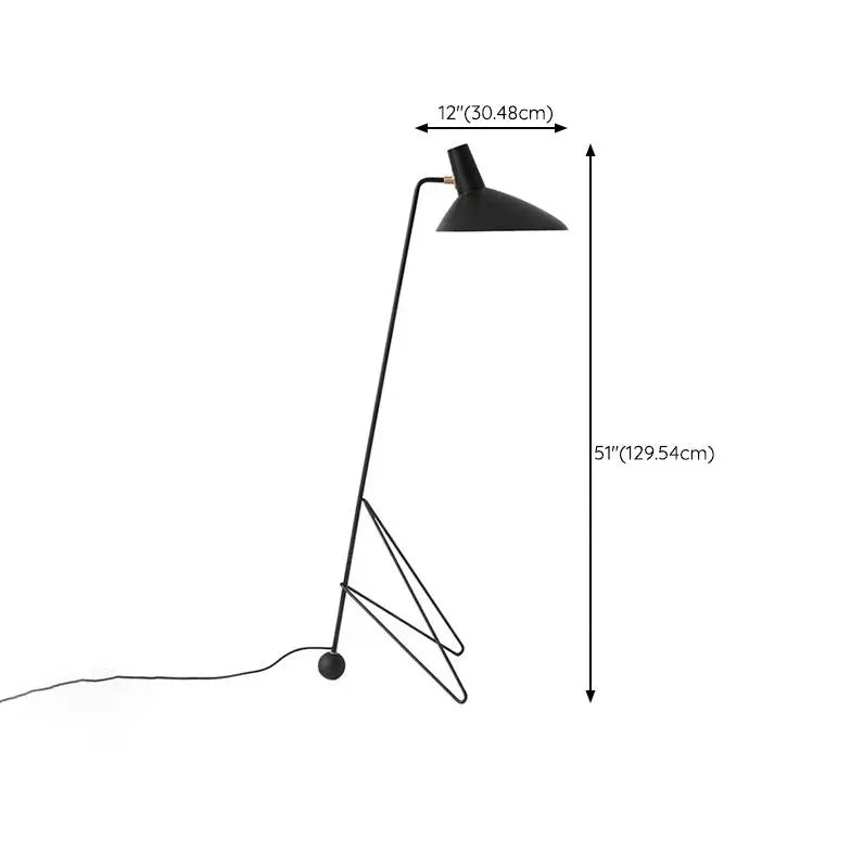 Schwarze konische minimalistische Stativsbohrlampe