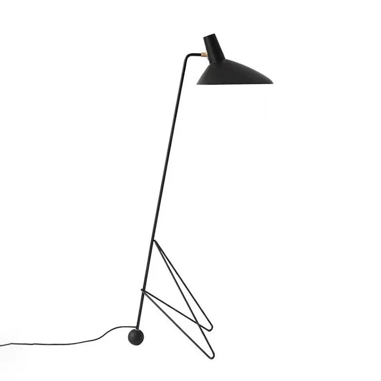 Schwarze konische minimalistische Stativsbohrlampe