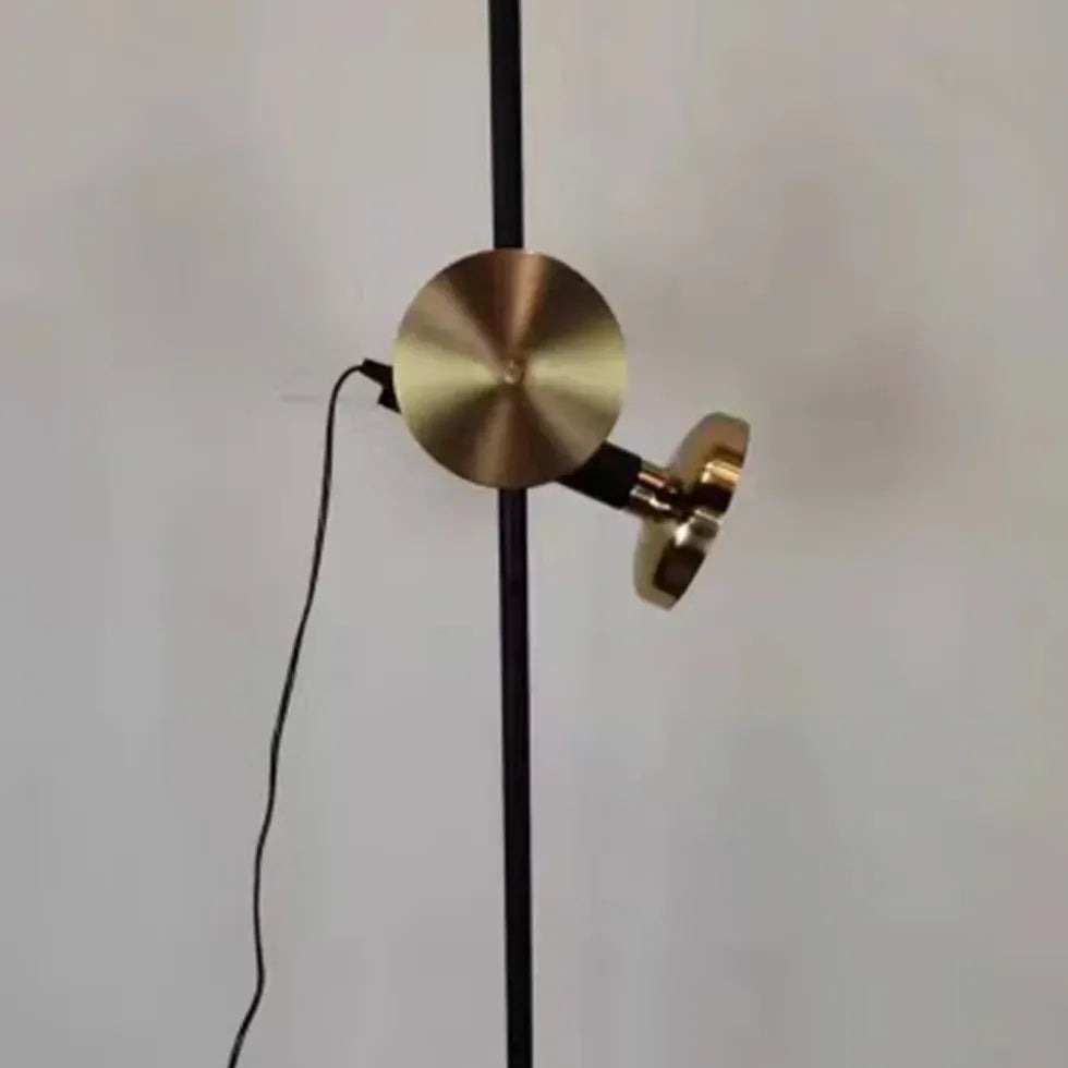 Schwarz gerade minimalistische verstellbare Stehlampe