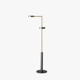 Doppelköpfige Goldscheibe moderne minimalistische Stehlampe