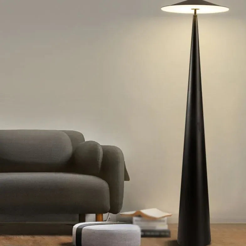 Large Black Mushroom Design Modern Floor Lamp