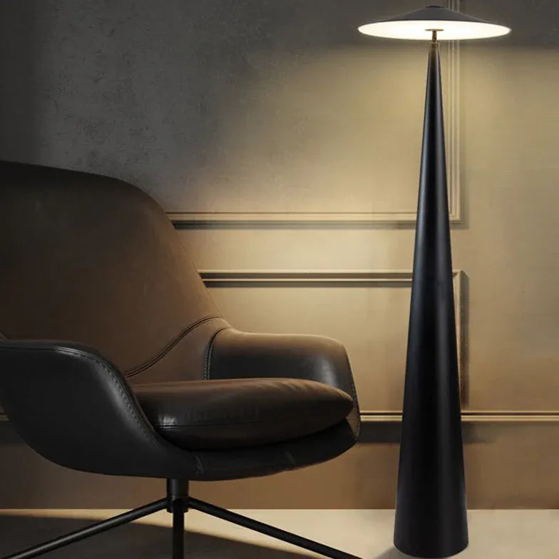 Large Black Mushroom Design Modern Floor Lamp