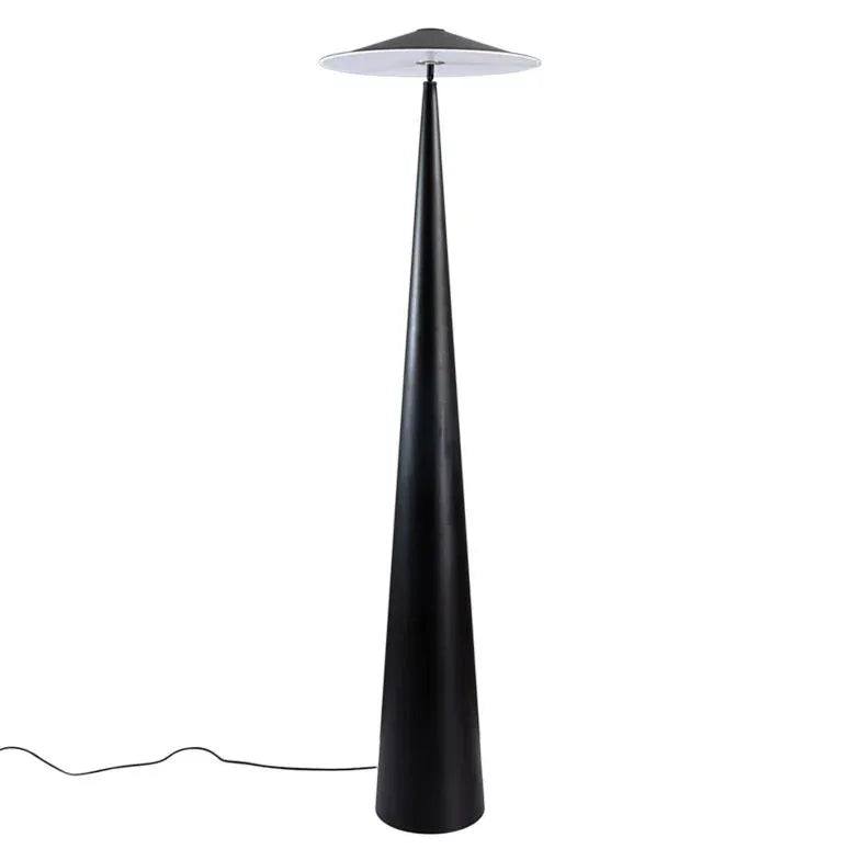 Large Black Mushroom Design Modern Floor Lamp