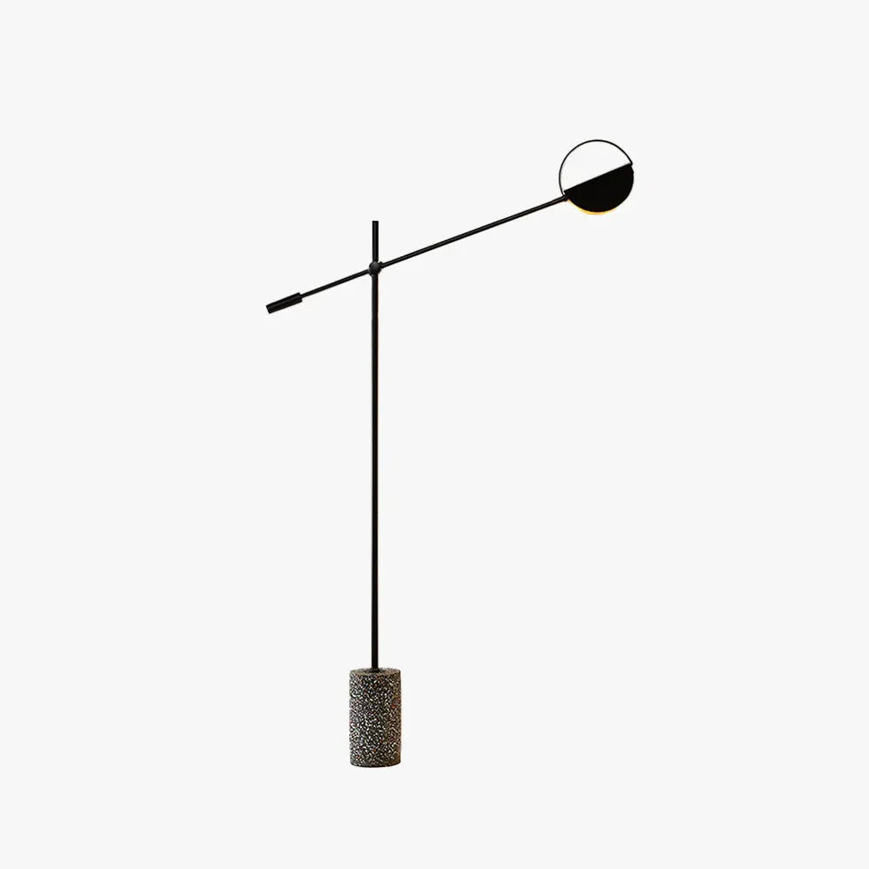 Schwarz minimalistische moderne Faltstehlampe