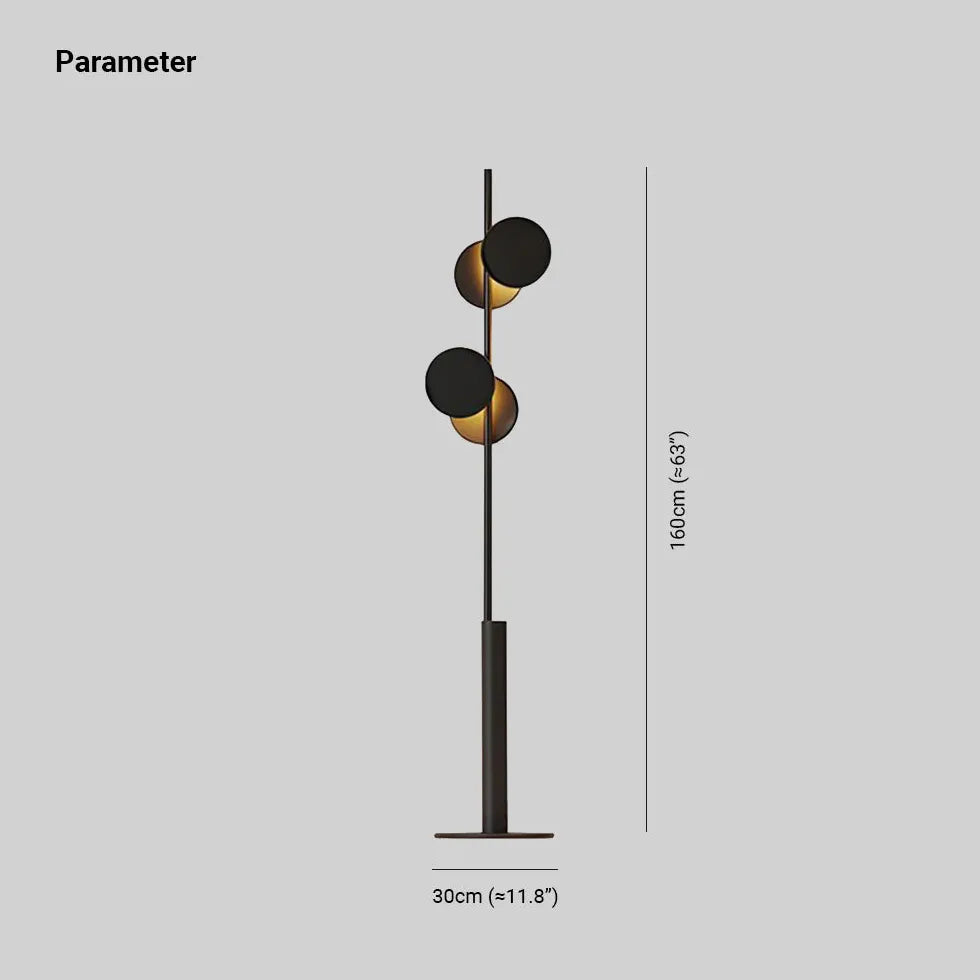 Zwei-Licht-schwarze matte Scheibe-Scheibe-Lampe