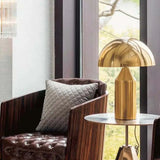 Gold Pilzdesign moderne Tischlampe