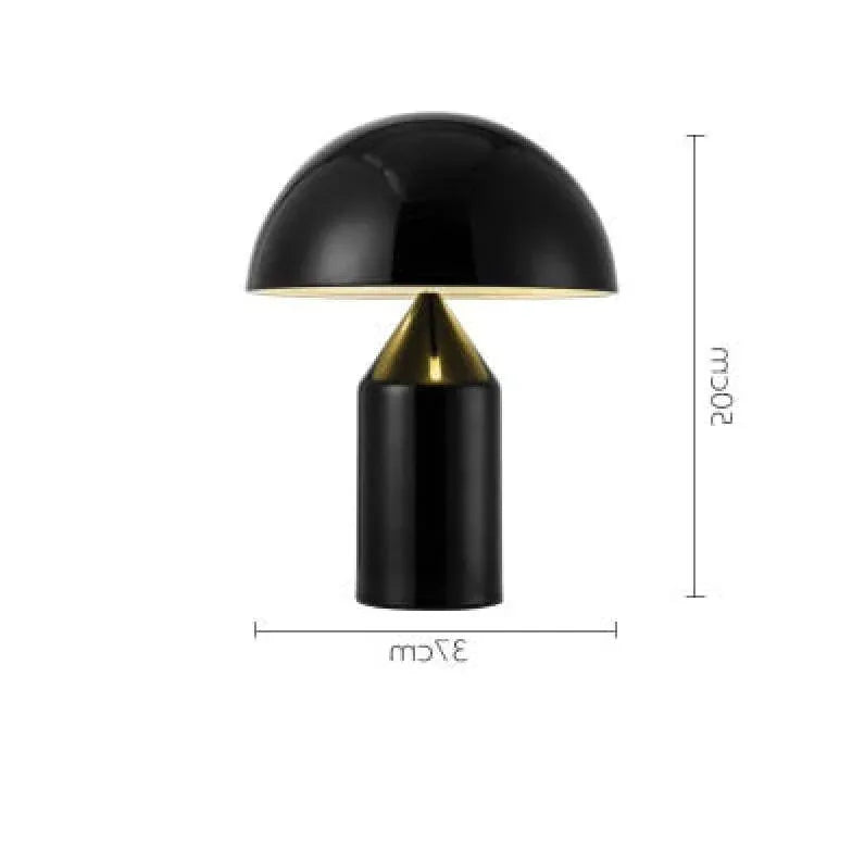 Gold Pilzdesign moderne Tischlampe