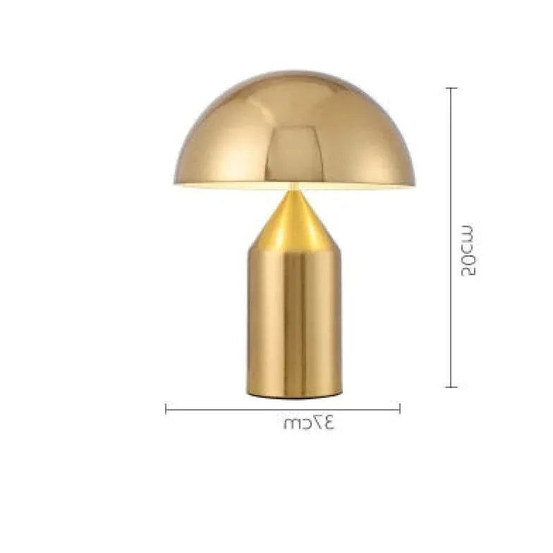 Gold Pilzdesign moderne Tischlampe