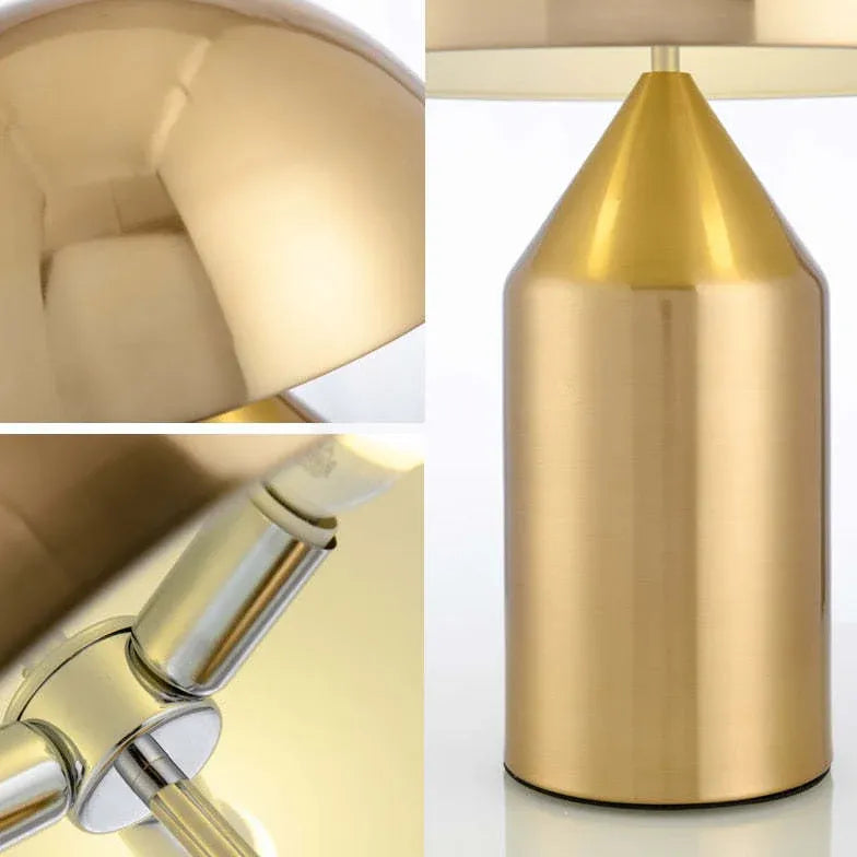 Gold Pilzdesign moderne Tischlampe