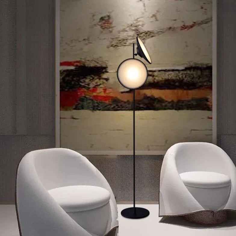 Dual-Head Circular Modern Style-Stehlampe