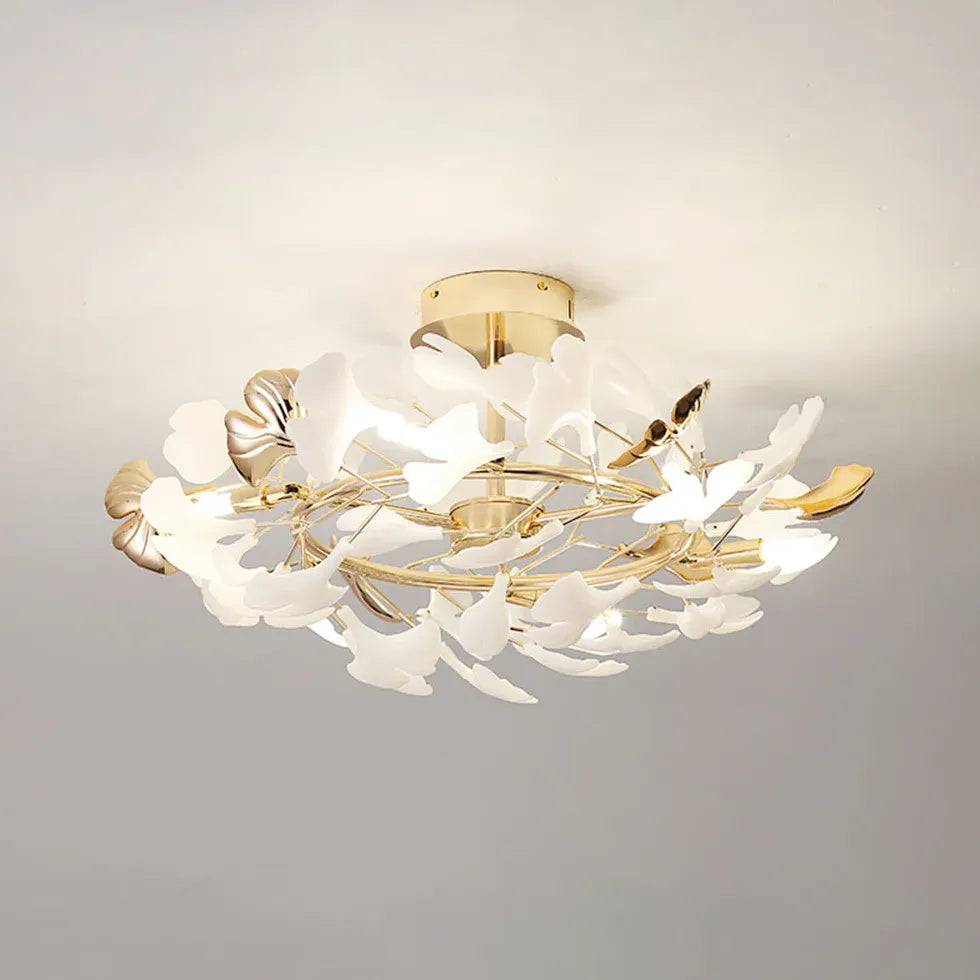 Schöne Deckenleuchten leichte Luxus Ginkgo Blätter - Clowas.de