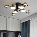 Schwarz goldene Hängelampe nordisch modern und luxuriös - Clowas.de