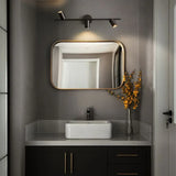 Schwarze Wandleuchte Badezimmer mit drehbarem modernem Design - Clowas.de