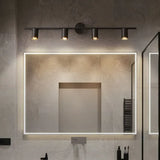 Schwarze Wandleuchte Badezimmer mit drehbarem modernem Design - Clowas.de