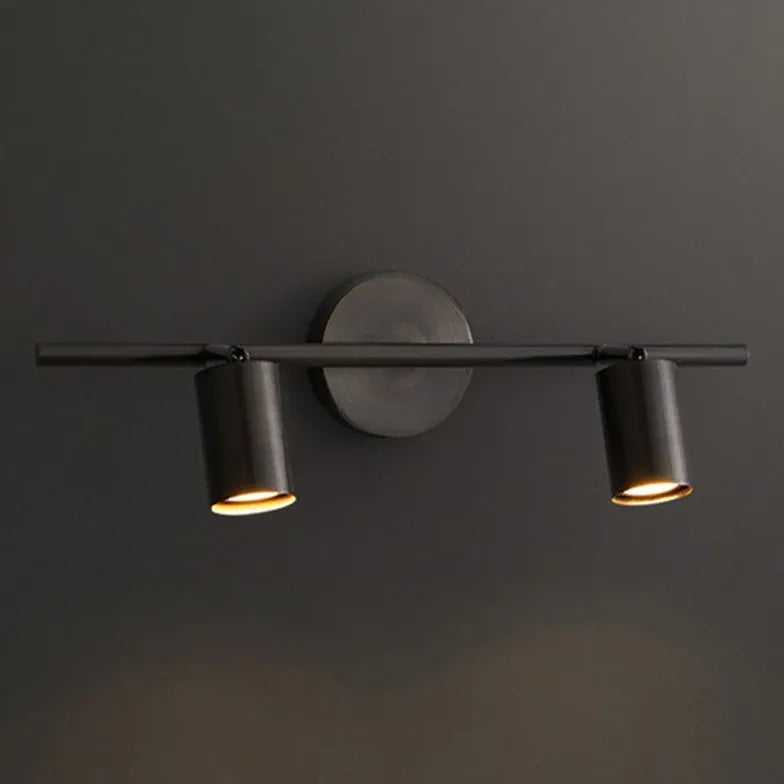 Schwarze Wandleuchte Badezimmer mit drehbarem modernem Design - Clowas.de