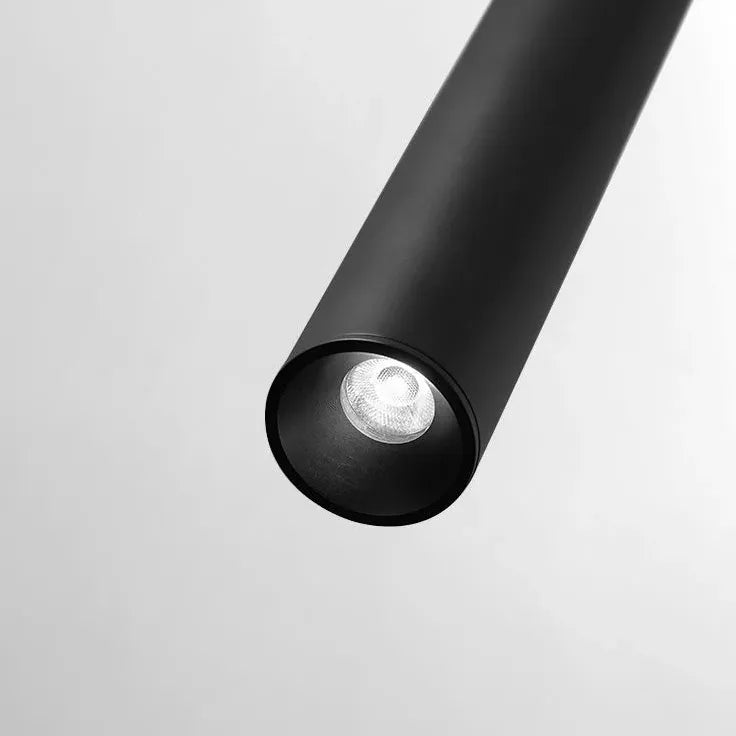 Schwarze zylindrische Pendelleuchte Nachttisch im minimalistischen nordischen Stil - Clowas.de