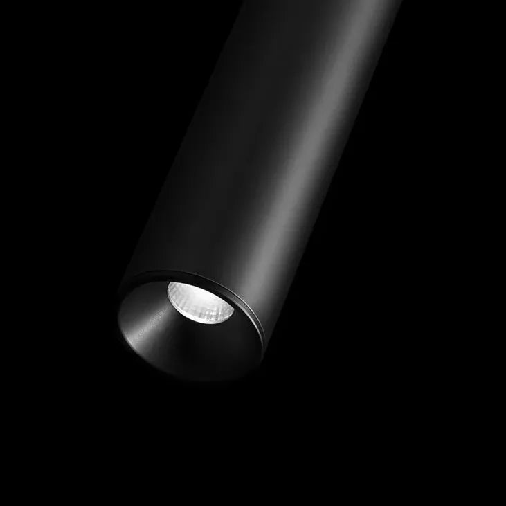 Schwarze zylindrische Pendelleuchte Nachttisch im minimalistischen nordischen Stil - Clowas.de