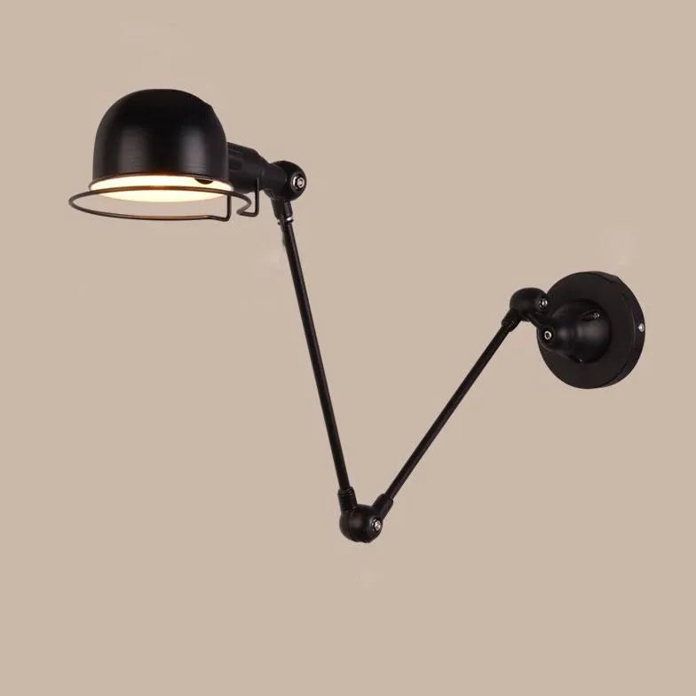 Schwenkarm Wandleuchte moderne schwarze klappbare Arm - Clowas.de