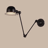 Schwenkarm Wandleuchte moderne schwarze klappbare Arm - Clowas.de