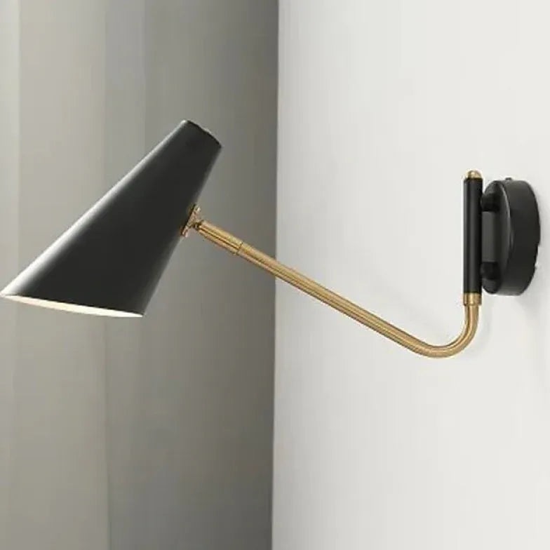 schwenkbare wandleuchte mit gelenkarm schwarz modernes Design - Clowas.de