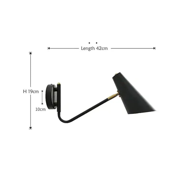 schwenkbare wandleuchte mit gelenkarm schwarz modernes Design - Clowas.de