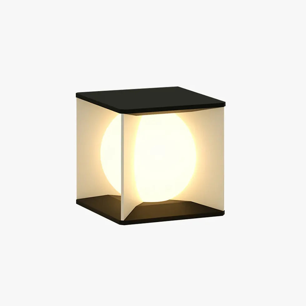 sgartenlampe kugel solar moderne würfelform für den außenbereich - Clowas.de
