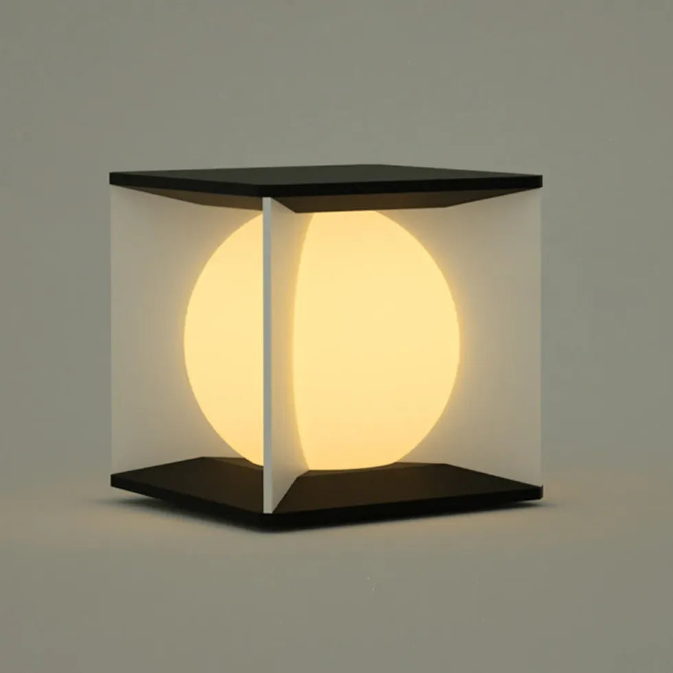 sgartenlampe kugel solar moderne würfelform für den außenbereich - Clowas.de