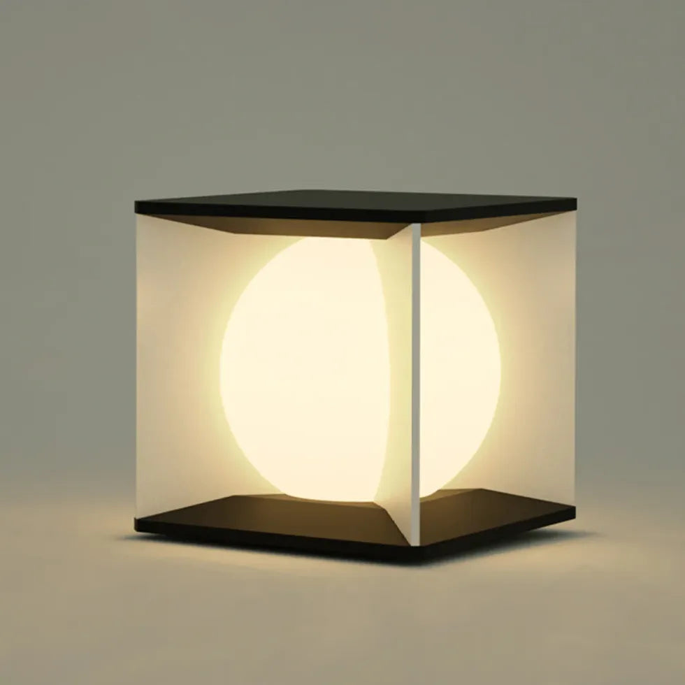 sgartenlampe kugel solar moderne würfelform für den außenbereich - Clowas.de