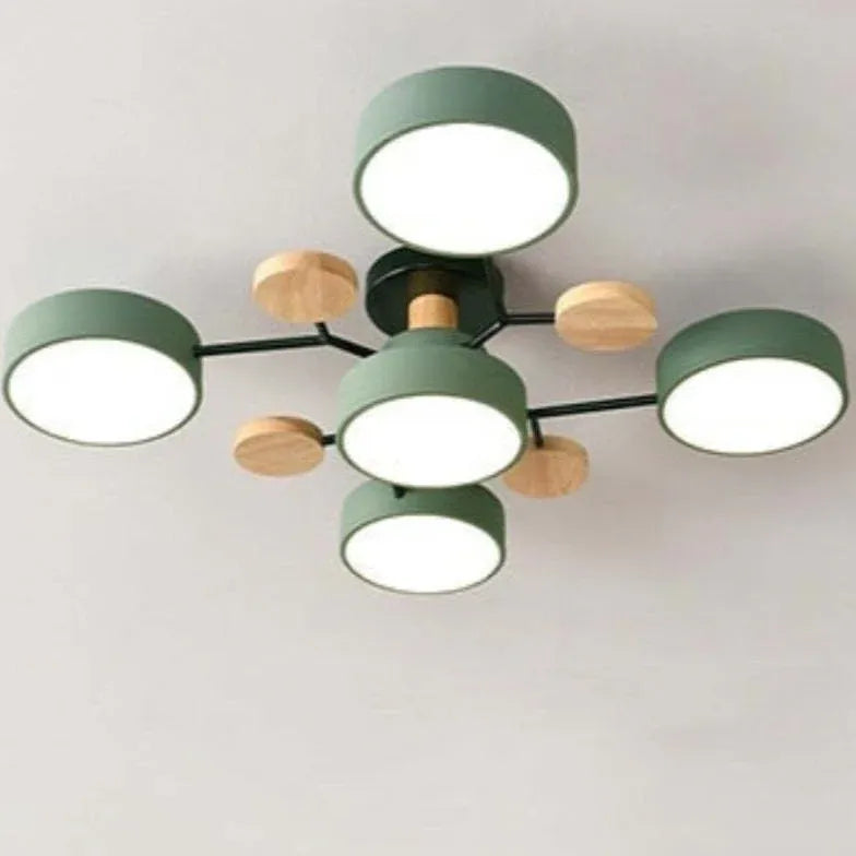 Green Bracket Modern Flush Ceiling Lights