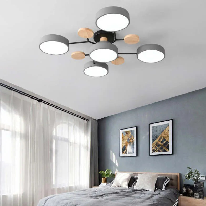 Green Bracket Modern Flush Ceiling Lights