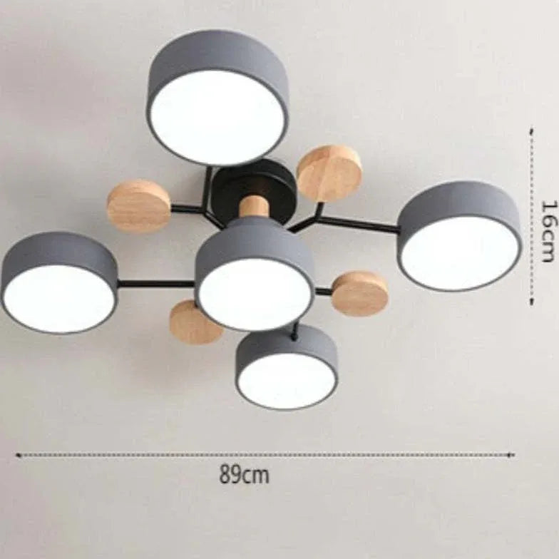 Green Bracket Modern Flush Ceiling Lights