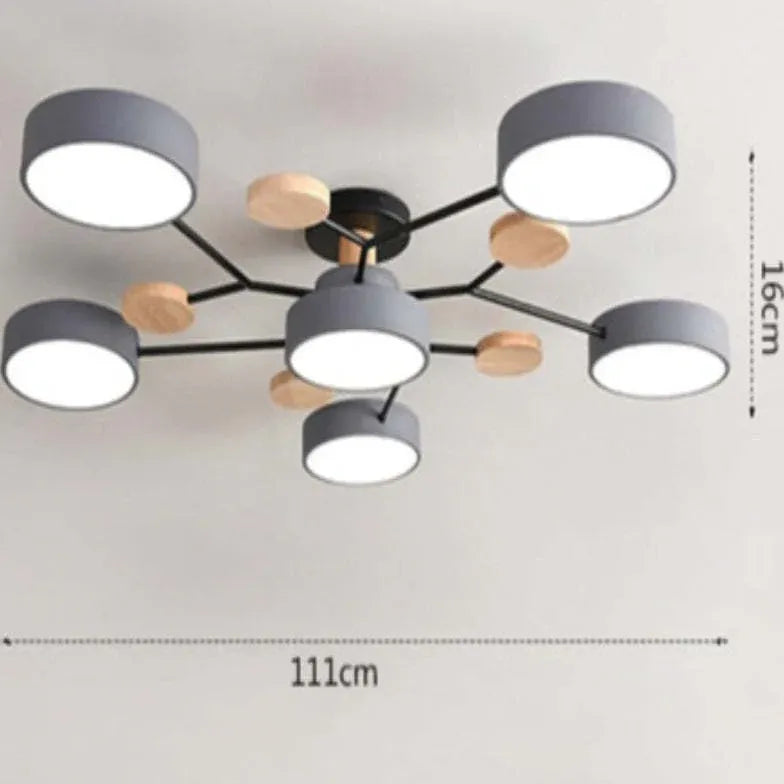 Green Bracket Modern Flush Ceiling Lights