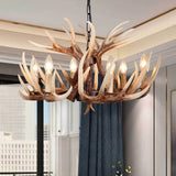 Faux Antler Vintage Candle Holder Chandelier