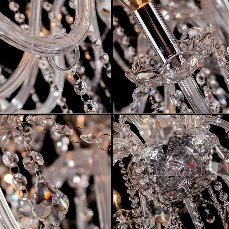 Glass Candle Holders Elegant Vintage Chandelier