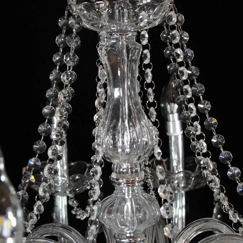 Glass Candle Holders Elegant Vintage Chandelier