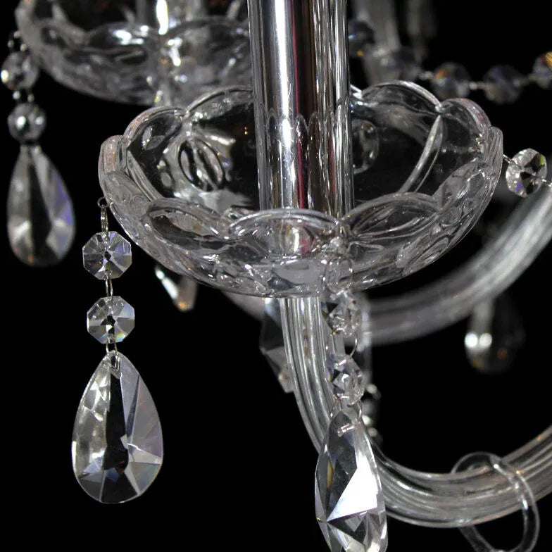 Glass Candle Holders Elegant Vintage Chandelier