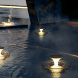 Sockelleuchte rund mit einfacher wasserdichter Solarenergie - Clowas.de
