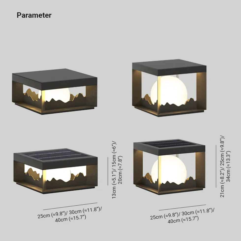 Solar Sockelleuchte Garten mit Outdoor wasserdichtem Design - Clowas.de